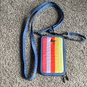 Lug Crossbody Bag with Rainbow Stripes NWOT